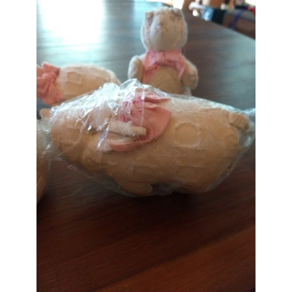 lot of 7 two's company plush pig bear dog turtle‎ cat bunny D5